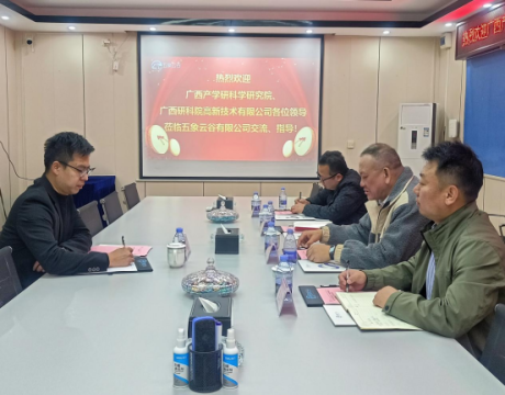 广西产学研科学研究院副院长韦新一行参观五象云谷智算中心